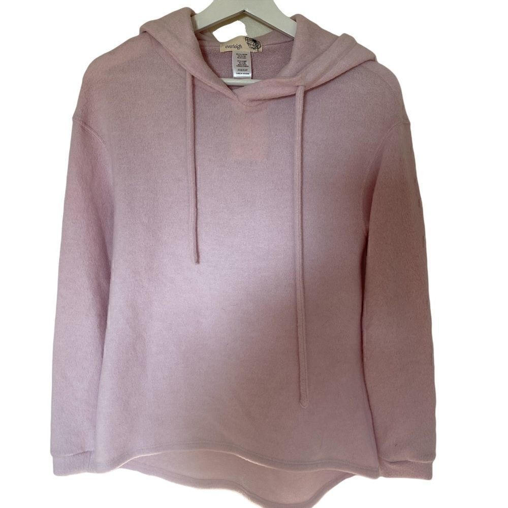Everleigh pink hoodie long sleeve NEW fleece XXS oversized